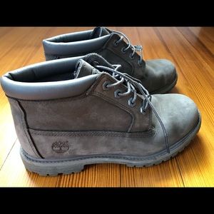 Smooth Silver Waterproof Timberland Boots